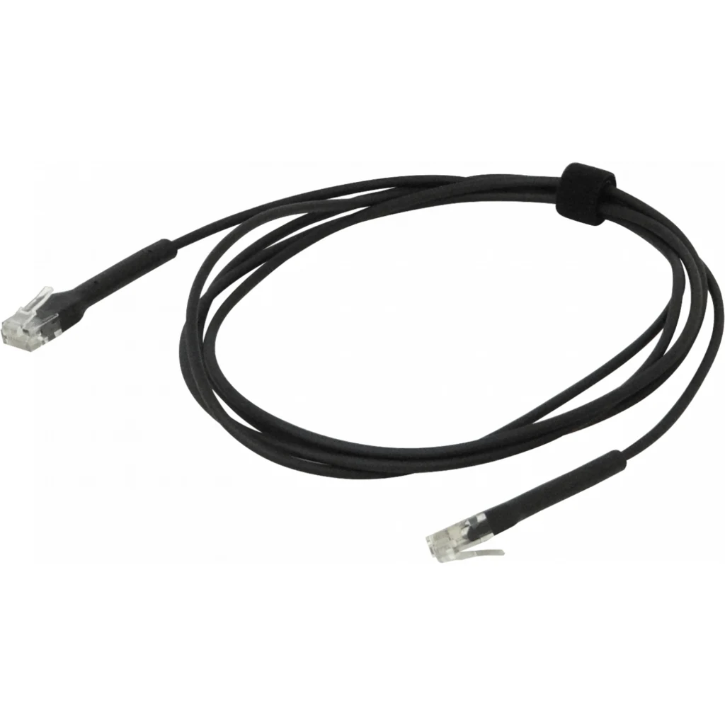 Imagen 1 de UBIQUITI Negro 2mt Cable Cat6 RJ45 200cm U-Cable-Patch-2M-RJ45-BK