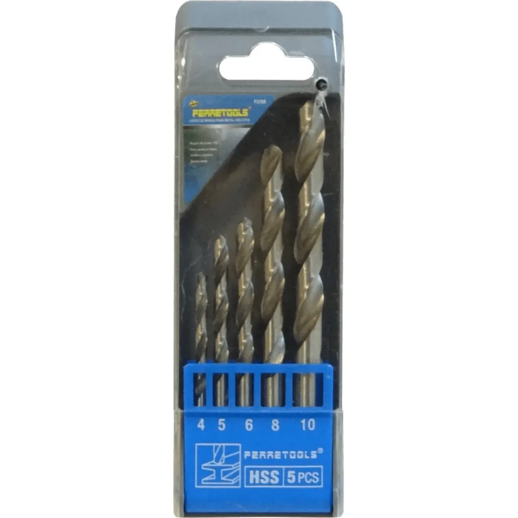 Brocas Metal 4x75mm 5x87mm 6x93mm 8x117mm 10x132mm Juego-5un. F3169