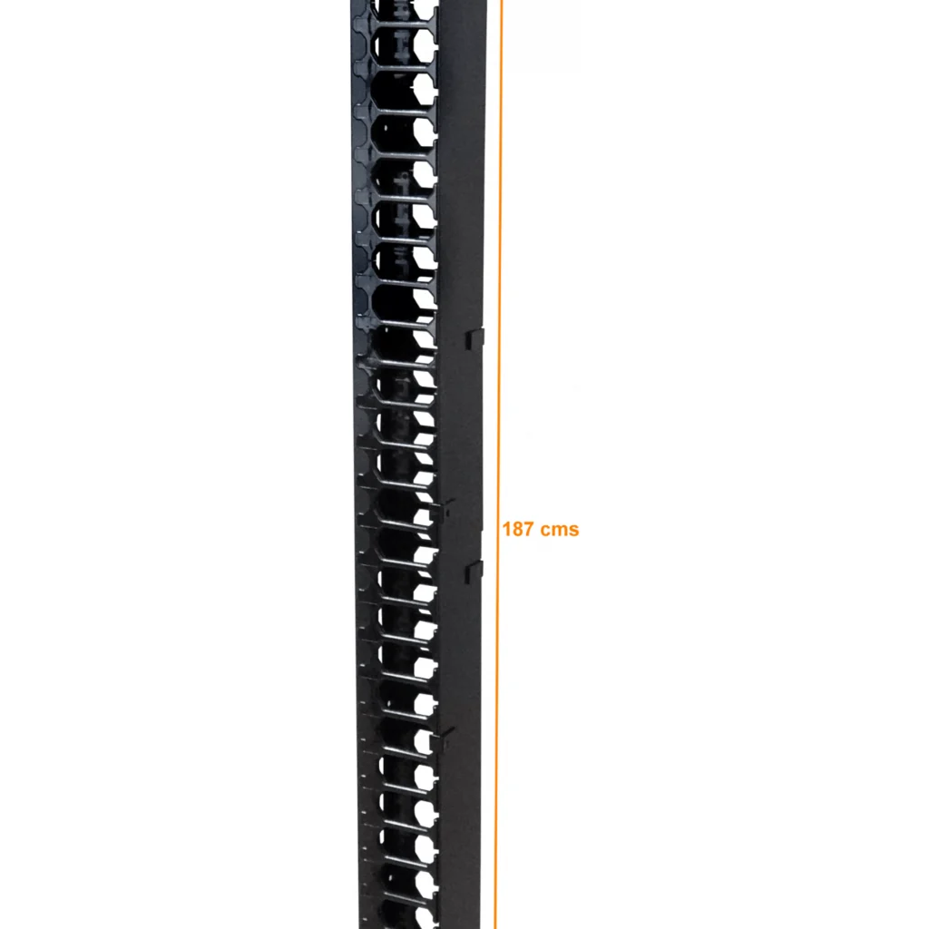 Imagen 2 de 42U-187cm Ordenador Vertical 2-tapa-Metal Lat-Plas Anch-10cm Prof-11cm