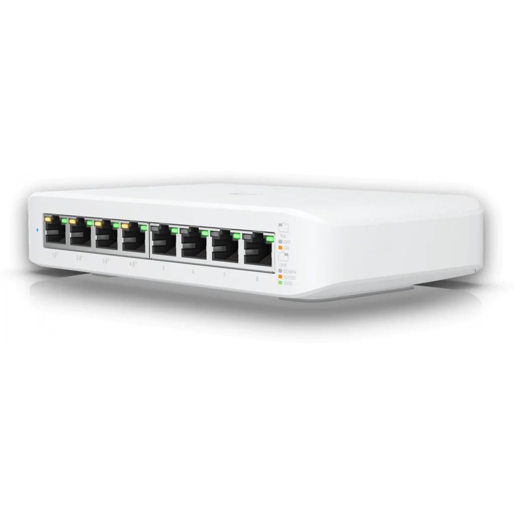 Imagen 1 de Switch Ubiquiti 8p con 4xGE PoE+ (52W) y 4xGE no PoE (sobremesa)