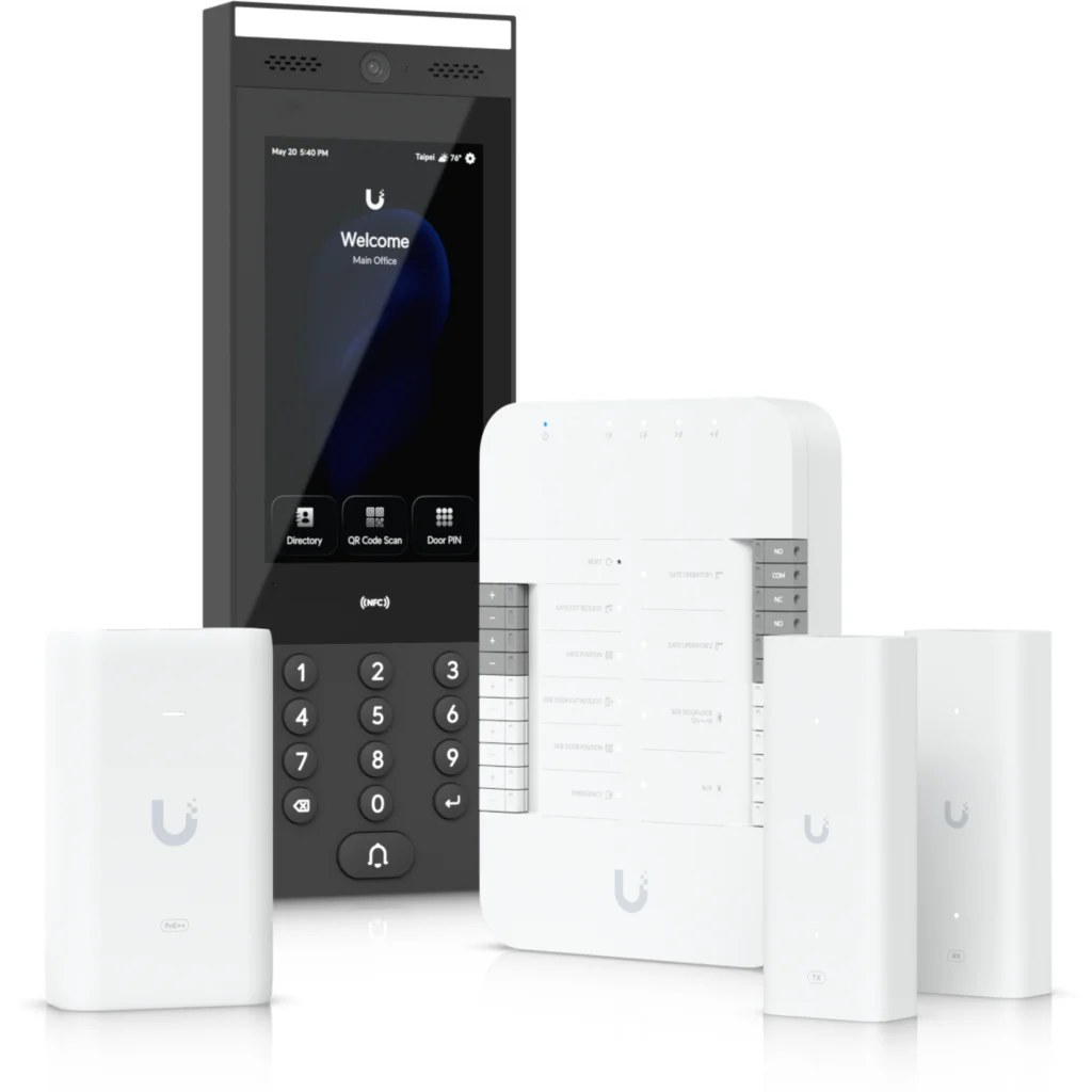 UniFi Access G3 Gate Starter Kit - 1-Gate Kit (1G3 Intercom, 1Gate Hub, 2PoE++ A