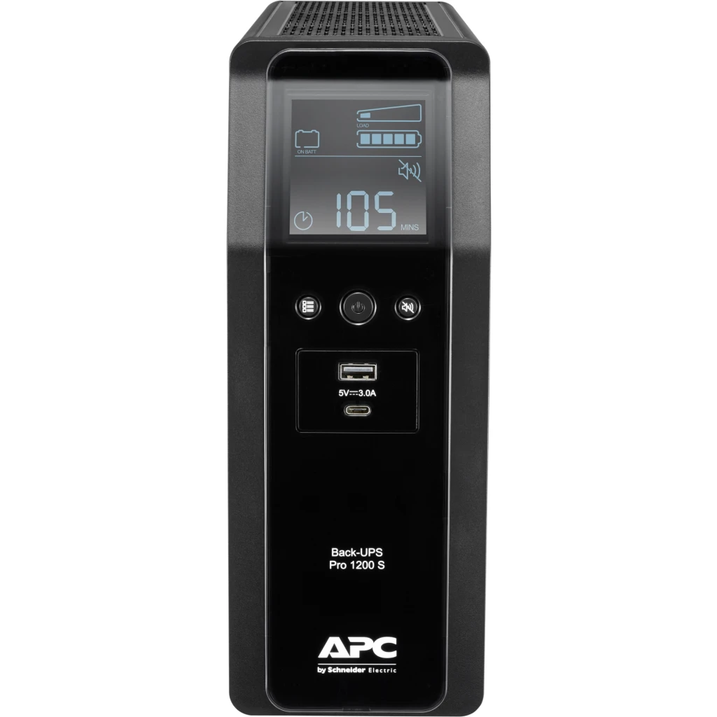 UPS APC SAI Back Pro BR 1200 VA onda sinusoidal Salida 8 tomas AVR Interfaz LCD