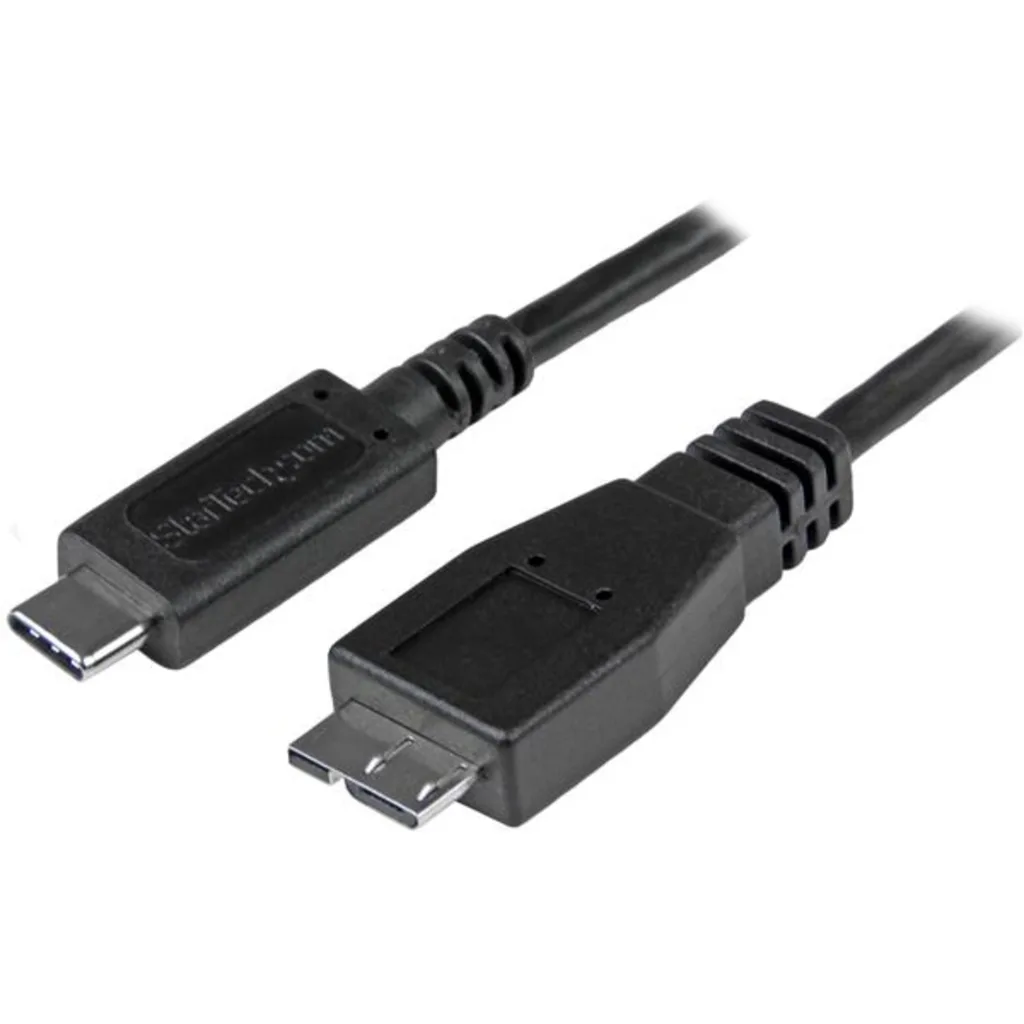 Cable USB StarTech USB Tipo-C a Micro USB Tipo-B v3.0 M/M, 0.5mts Negro StarTech
