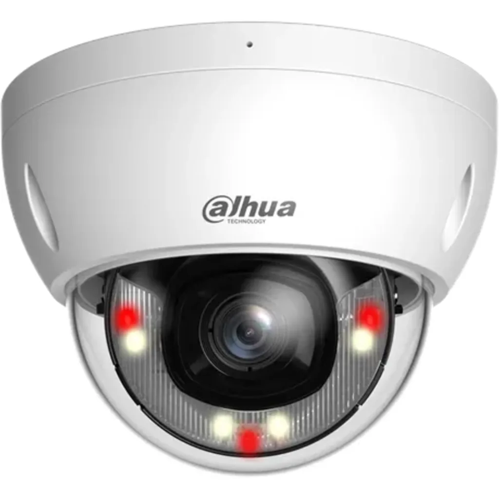 Imagen 1 de DH-IPC-HDBW2249EP-S-IL-0280B. camara IP Dahua tipo mini domo de 2MP iluminacion dual con lente fijo de 2.8mm iluminacion de hasta 30m proteccion IP67 IVS