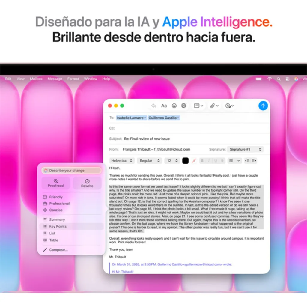 Imagen 6 de MacBook Neo 13/ A18 6C/ GPU 5C/ 8 RAM/ 512GB touch ID rosado