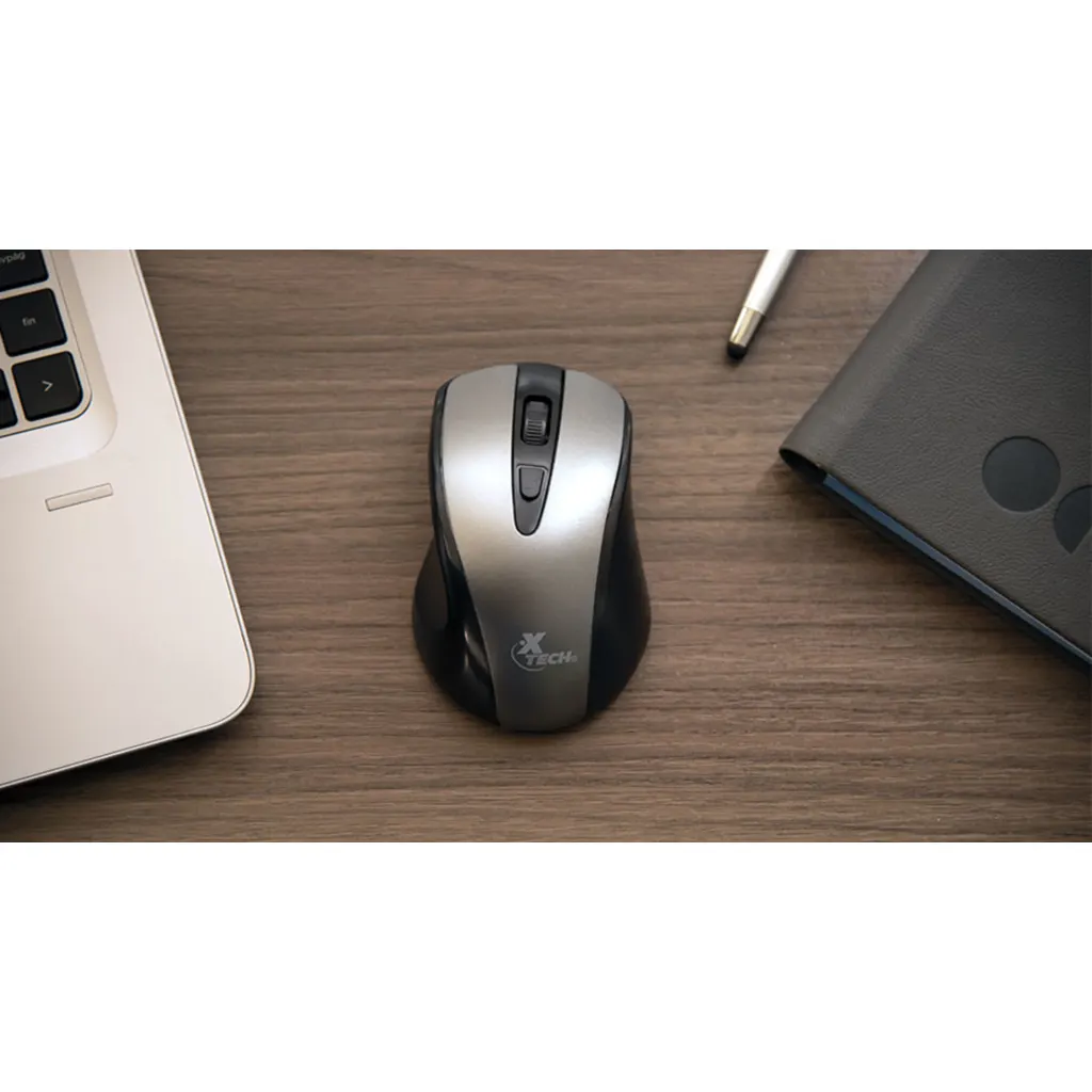 Imagen 1 de Mouse Inalámbrico XTech XTM-315GY Óptico 1600dpi 2.4GHz 4 Botones Aluminum gray
