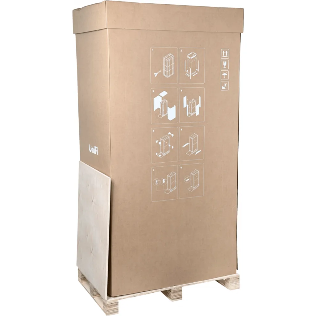 Imagen 7 de UBIQUITI Puerta-Vidrio 42U 1000mm 100cm-Fondo Rack Blanco Ventilador