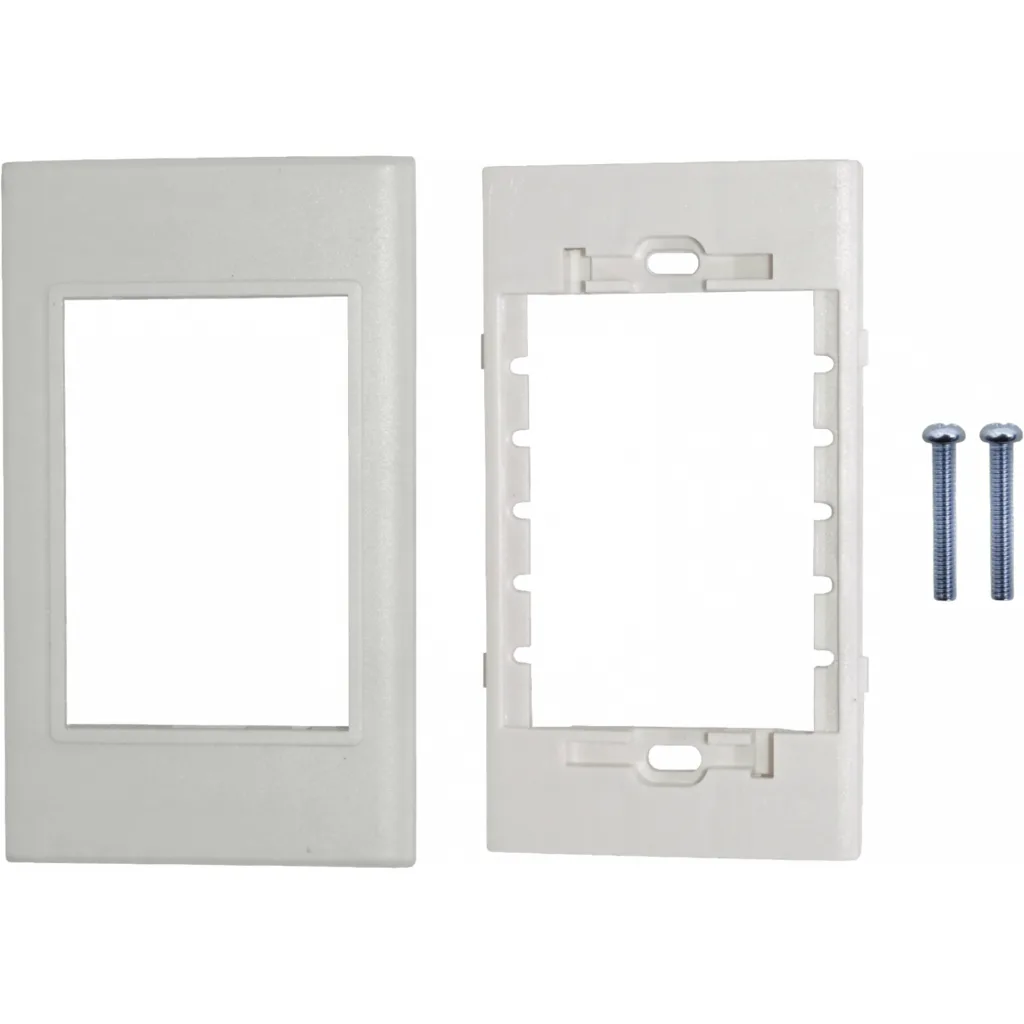 Imagen 1 de 3-Espacios Placa Mural 120x70mm Blanca Faceplate Multimedia LY-092