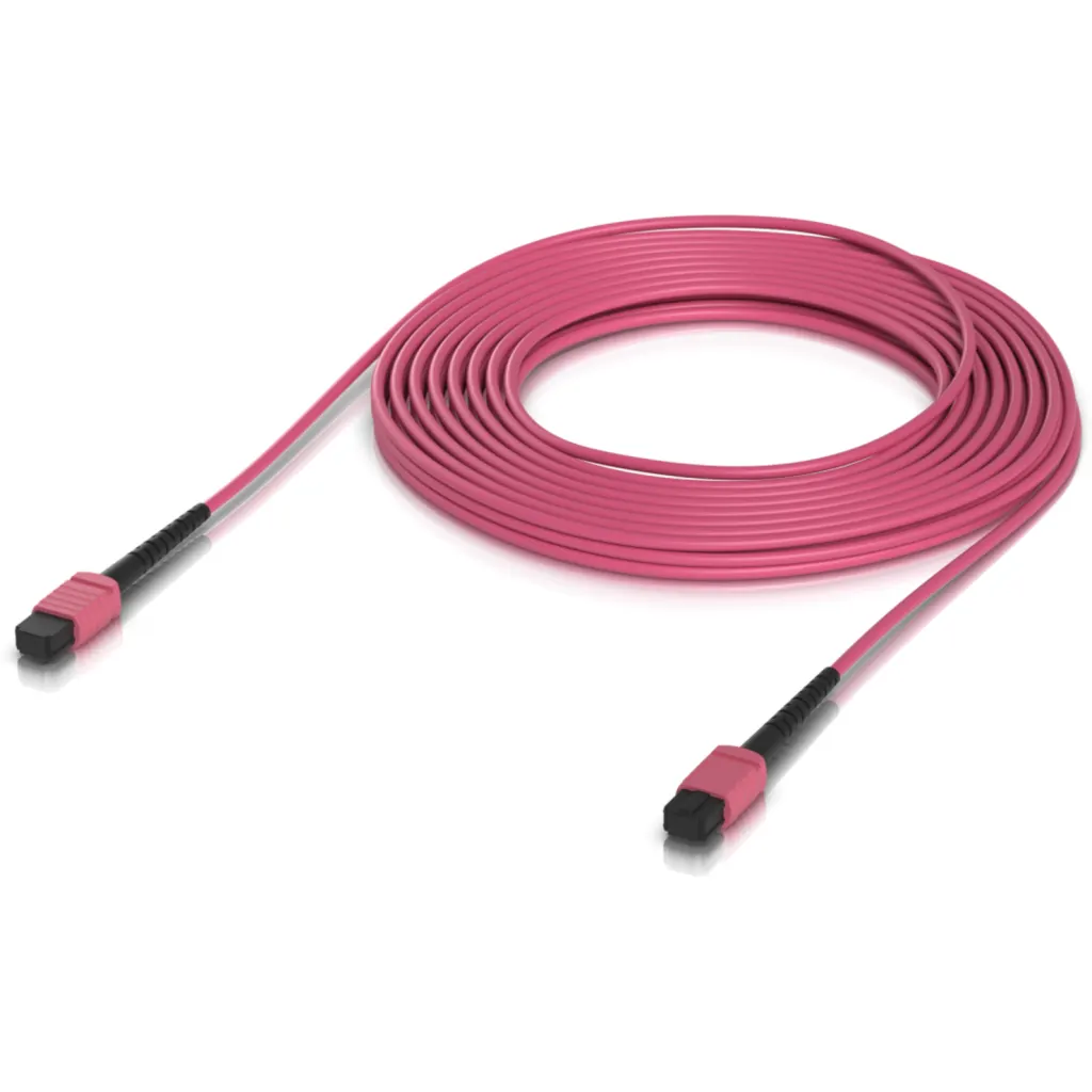 Imagen 1 de UI 10mt MPO-MPO 12-Fibras Type-B OM4 Multimodo MM Jumper Fibra LSZH