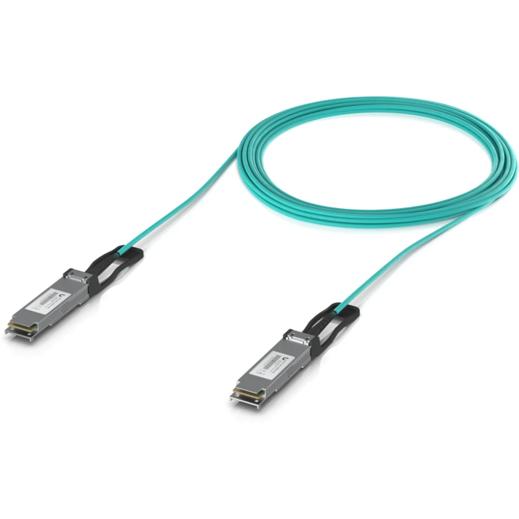 Imagen 3 de UI 10mt QSFP28-100Gbps Cable 3mm Fibra-MM Directa AOC-QSFP28-10M