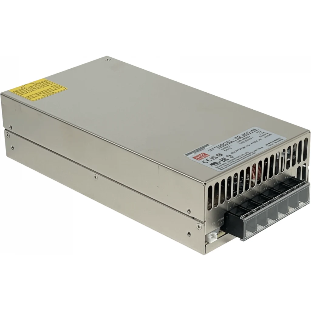 Imagen 1 de MEANWELL 600W 48V 12,5A interior ajust/43-56V Fuente-Poder 100/240VAC