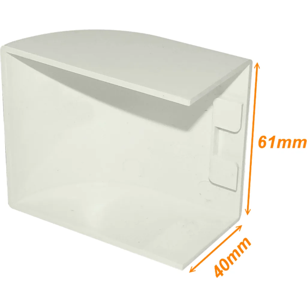 Imagen 3 de LINKCHIP 60x40mm Tapa Final Blanca CCA-6040-TF. para Canaleta QN6W.