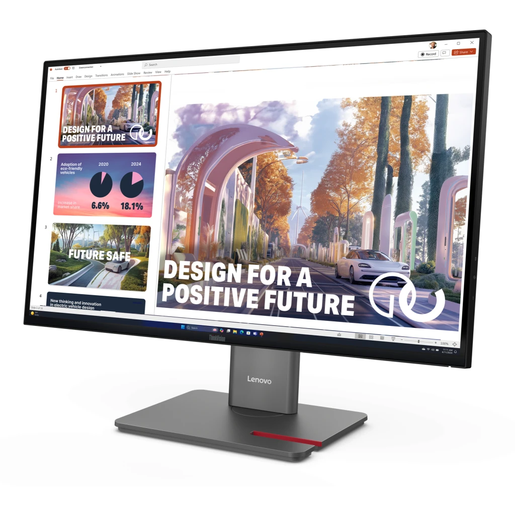 Imagen 1 de Monitor Lenovo ThinkVision P27QD-40 27" QHD 2560*1440 IPS DP HDMI USB-A/C LAN