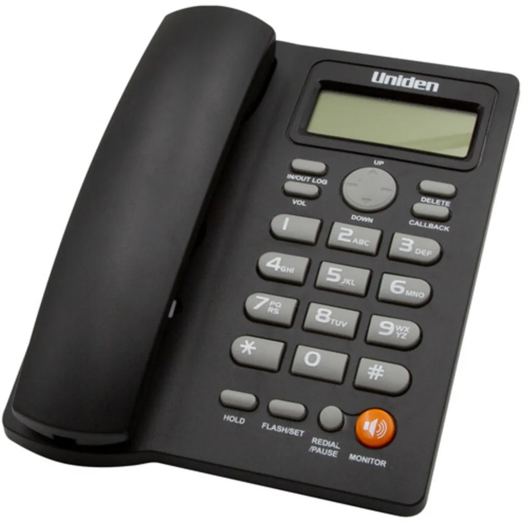 TELEFONO UNIDEN DE SOBREMESA  CALLER ID - 7413 - NEGRO