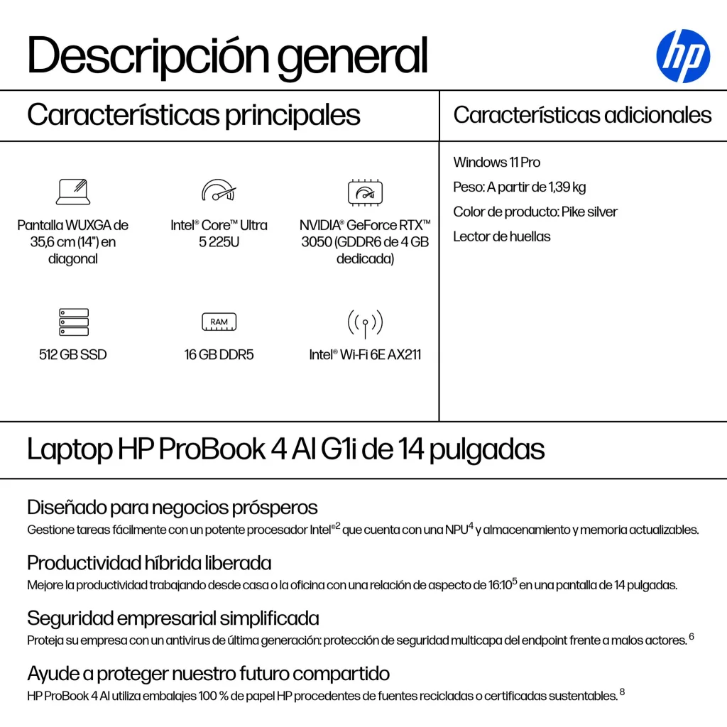 Imagen 10 de PB4 G1I U5 225U 14 16GB 512GB