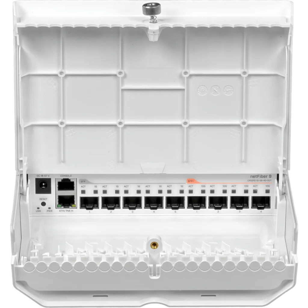 Imagen 4 de MIKROTIK 5-SFP 1-1000 4-SFP+10G L5 inc-48V Switch CRS310-1G-5S-4S+OUT