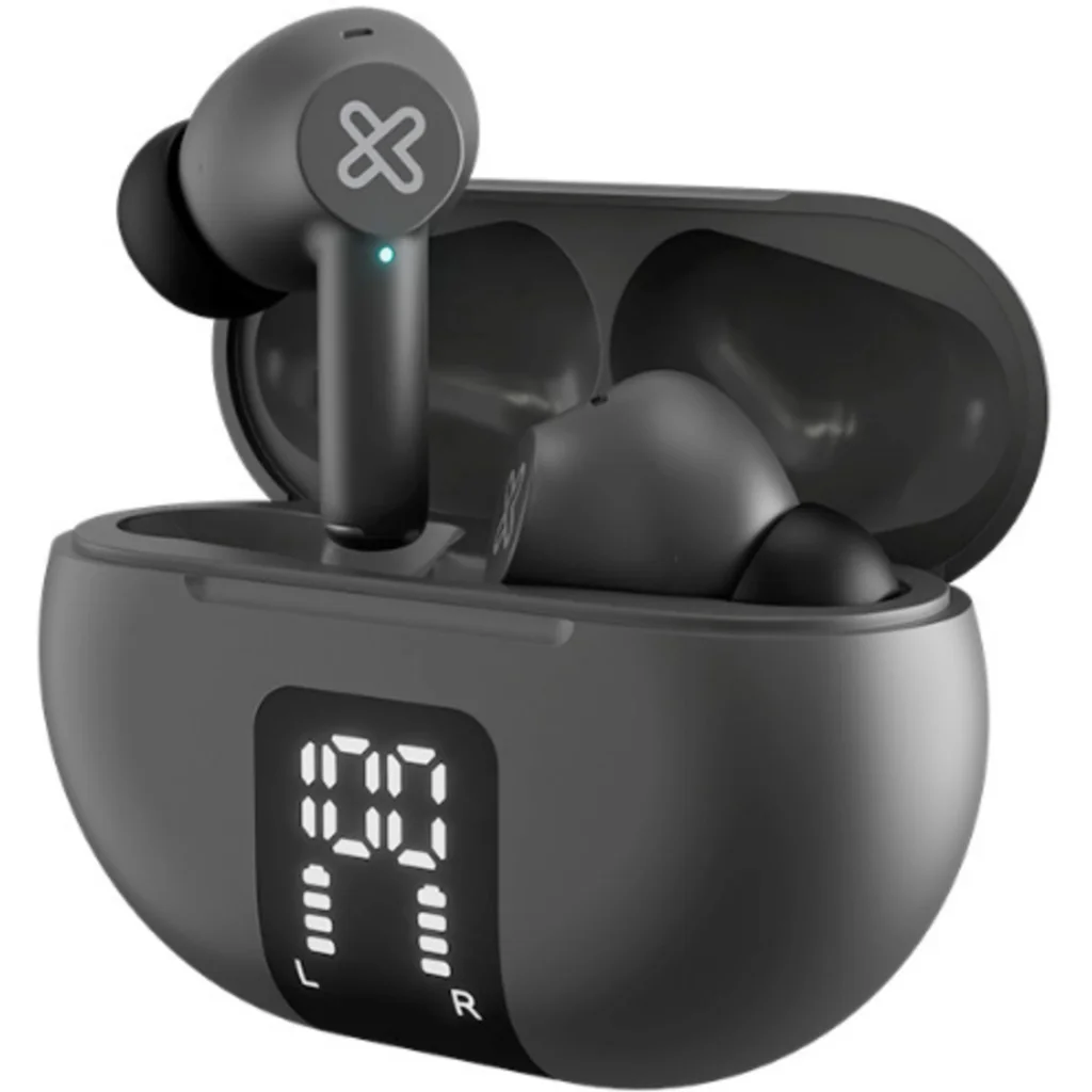 Klip Xtreme - True wireless earphones - Para Phone / Para Portable electronics / Para Tablet - Wireless - 22Hrs ANC Gray