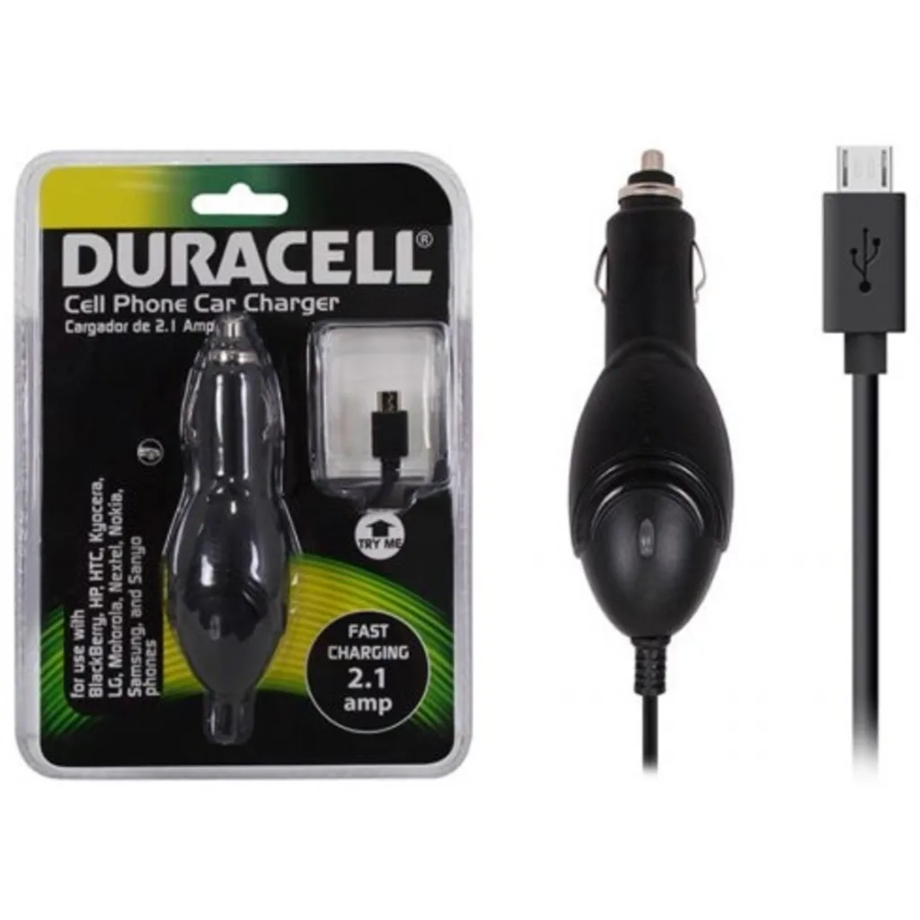 Imagen 1 de CARGADOR AUTO MICRO USB 2.1A DURACELL DU5272
