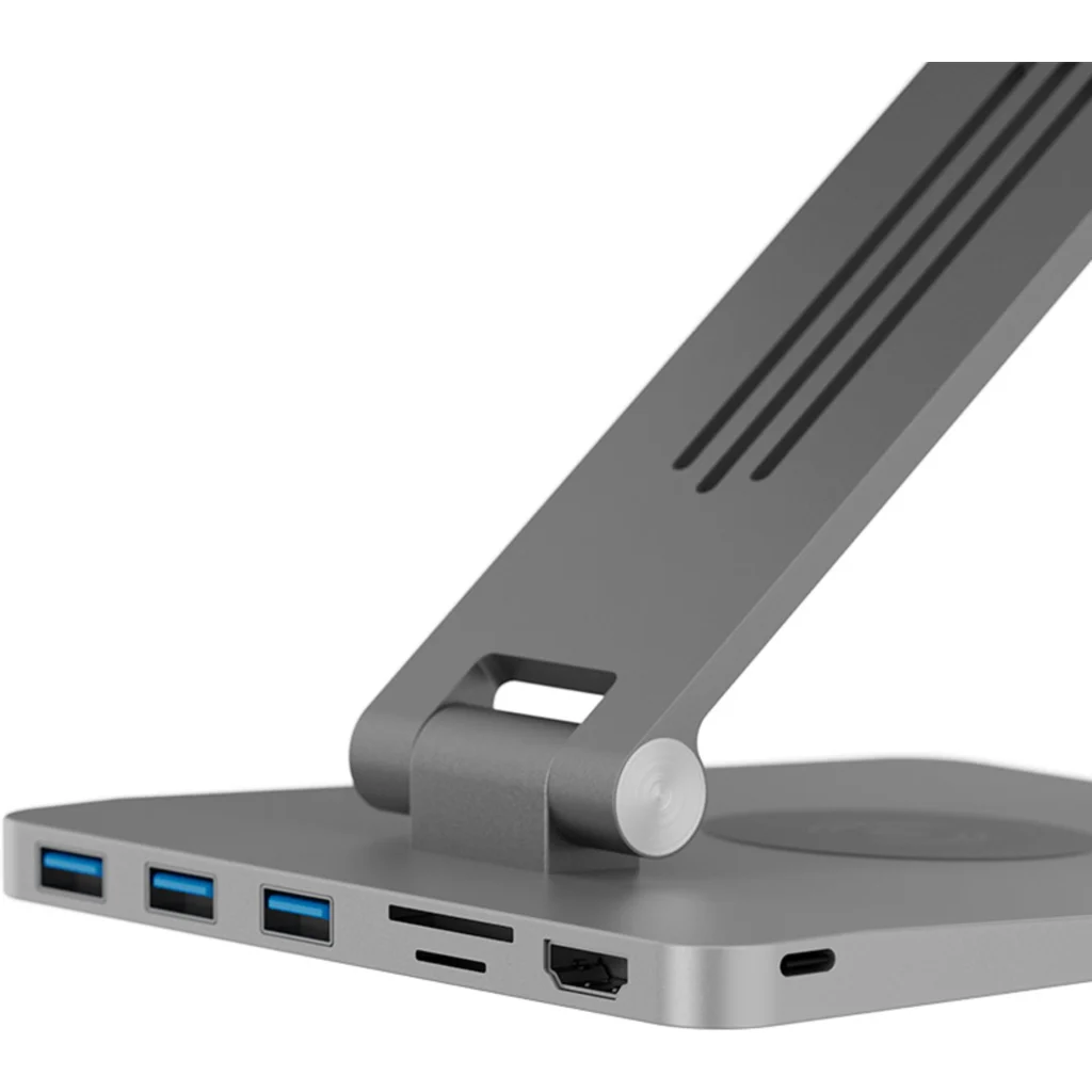 Imagen 5 de Docking Station c/Base para Notebook KlipX KDA-500, 9en1 3*USB3.0 HDMI SD/mSD