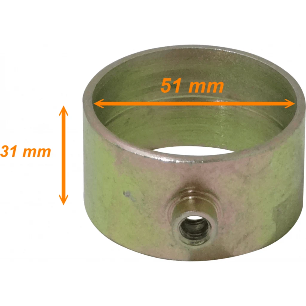 Base para tubo de 51mm req/MAST-PL Fijacion Mastil Telescopico
