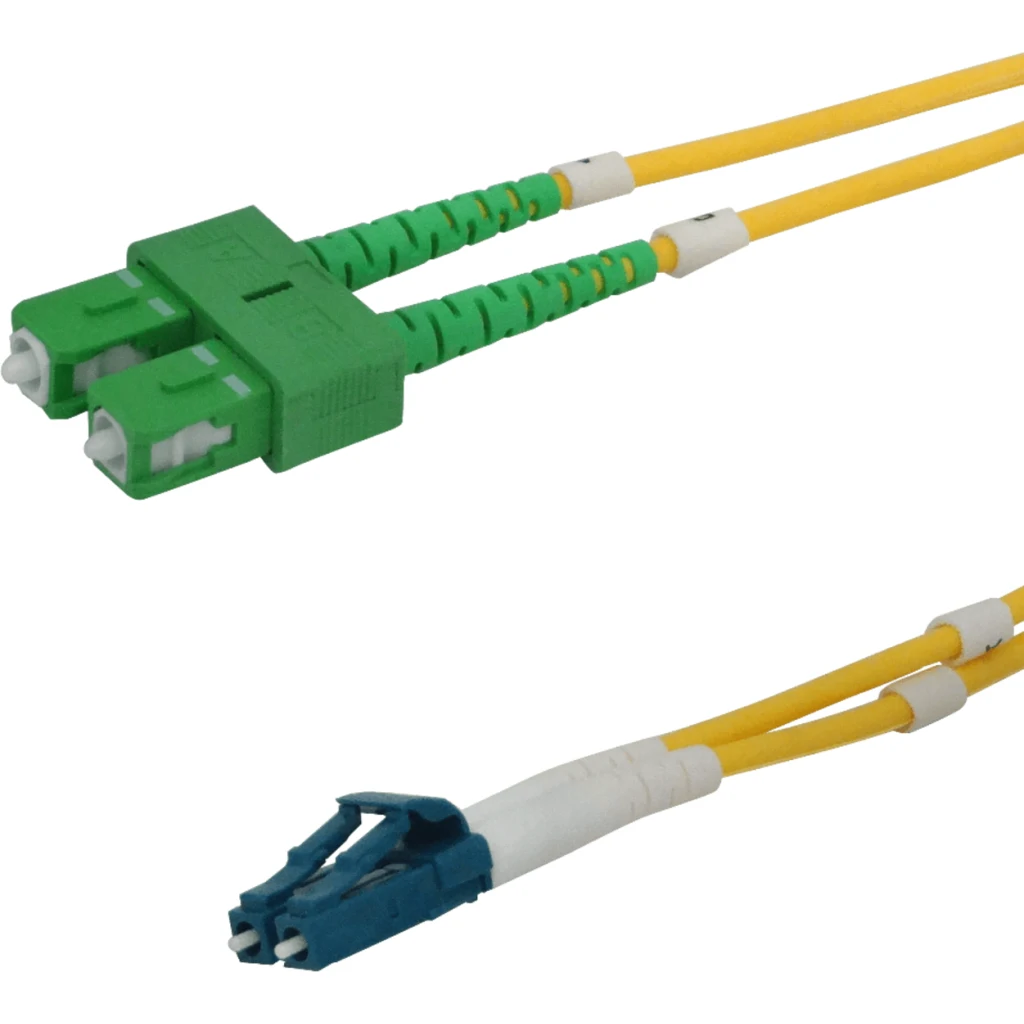 Imagen 1 de 3mt SC/APC-LC/UPC MonoModo SM Duplex Jumper Cable Fibra 9/125um 3mm