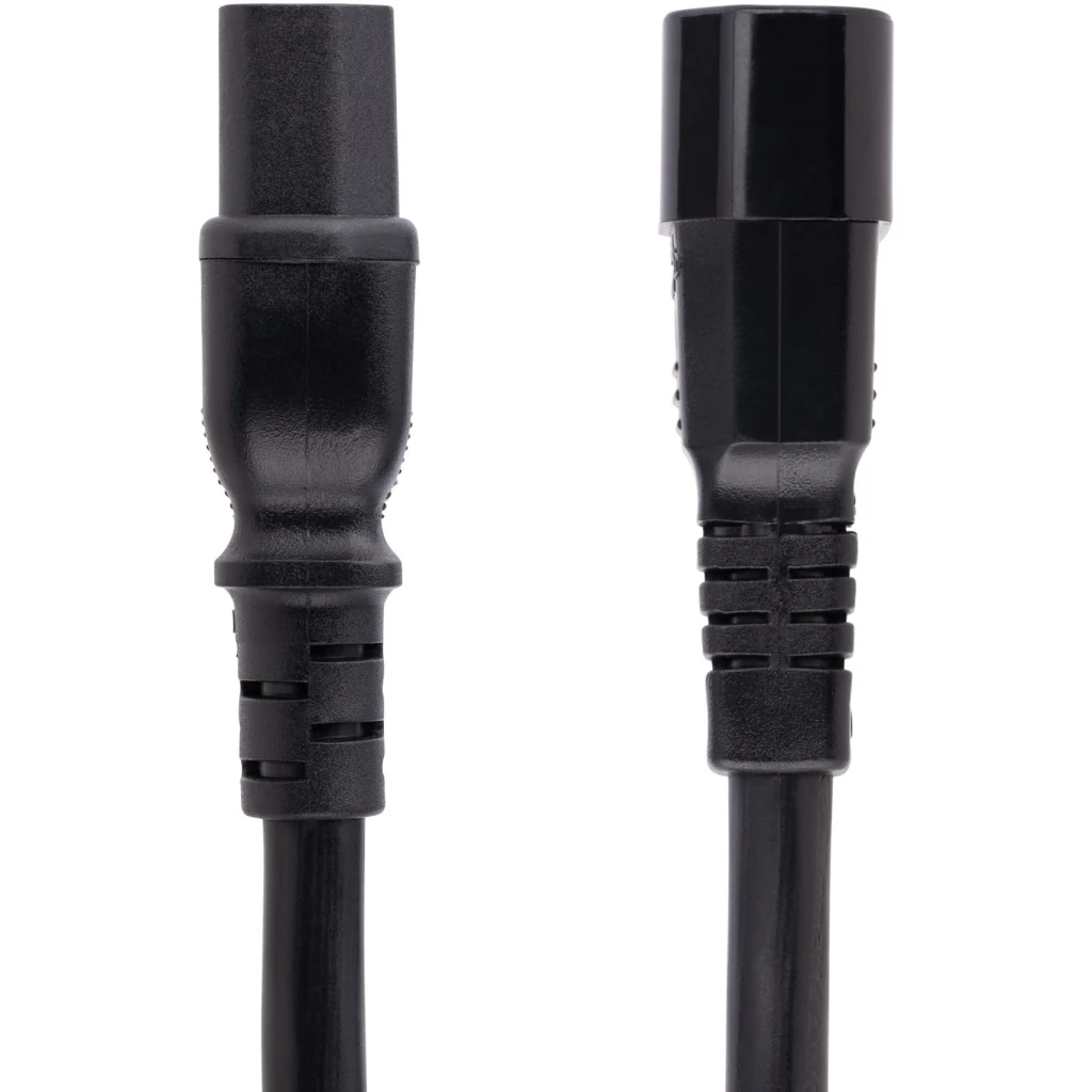 Imagen 1 de Cable de Poder StarTech IEC C14 a C15 1.8mt 14 AWG para Serv. UPS color Negro