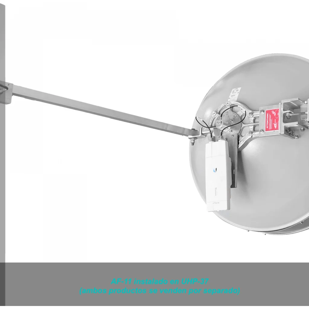 Imagen 3 de ALGCOM ISO+RAD 11GHz 0,6m 37dBi 10,0-11,7GHz 3o 2x2 2-RPSMA-H Antena
