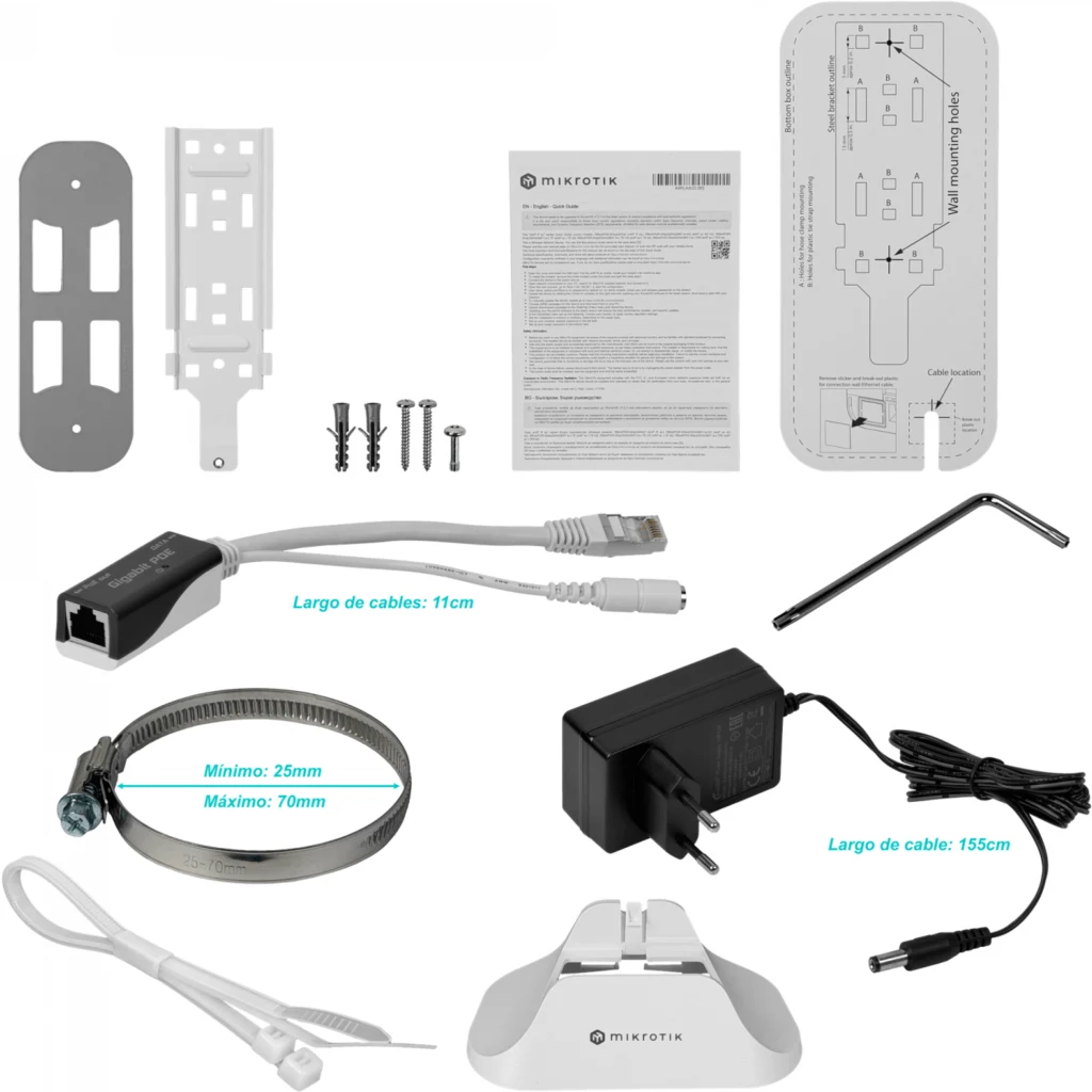 Imagen 9 de MIKROTIK LTE6 3G/LTE 1-Sim 2-1000 2,4/5GHz U.FL 2x2-2,5dBi L4