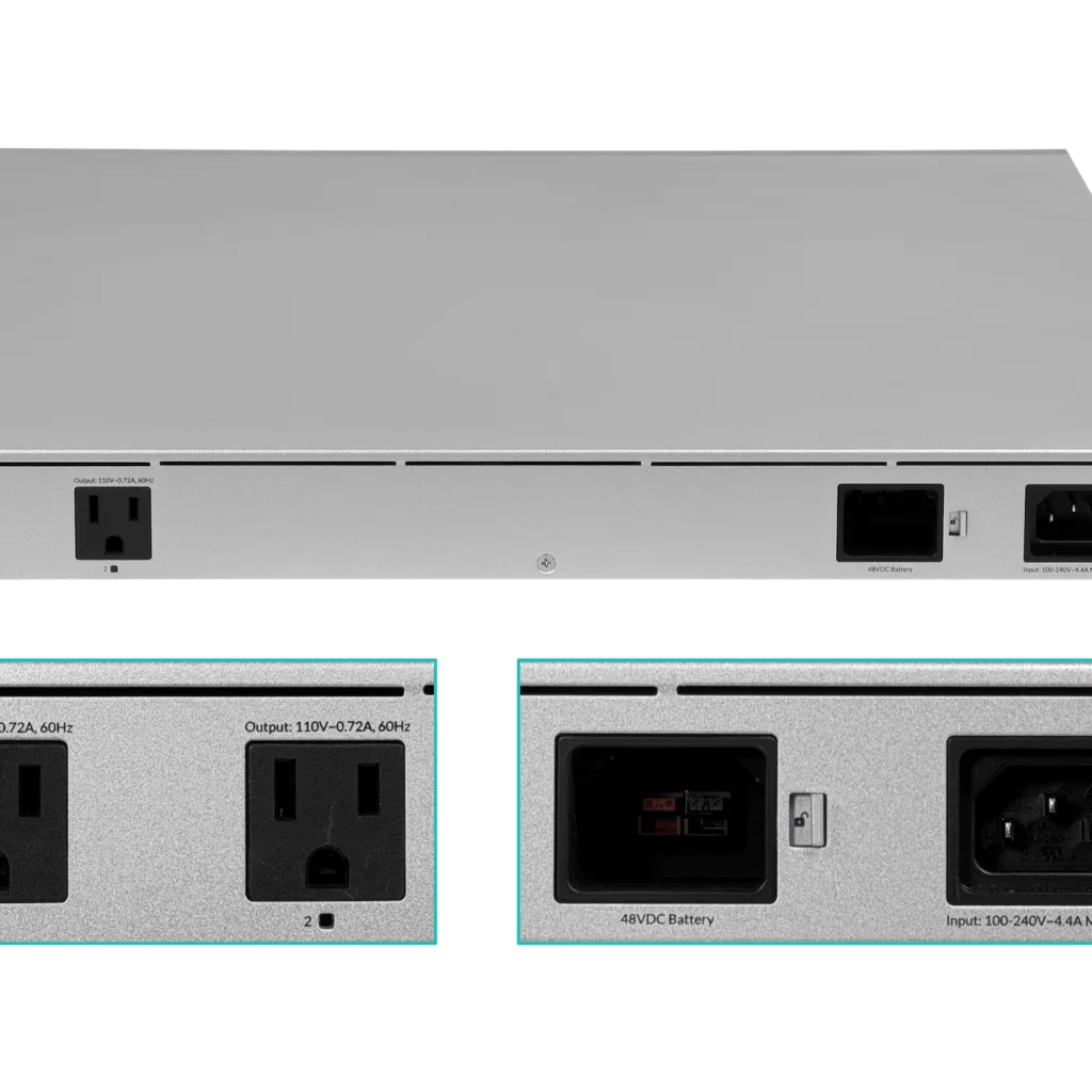 Imagen 3 de 110V-Americano-OUT 9-1000(4-PoE++ 4-PoE+ Switch UPS inc-368Wh opc-48V