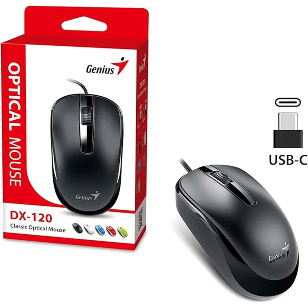 Imagen 3 de GENIUS MOUSE CABLE TYPE- C BLACK- DX-120-C