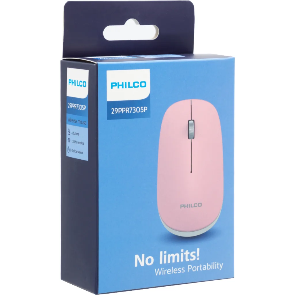 Imagen 1 de MOUSE INAL. PPR7305 ROSADO PHILCO PRO