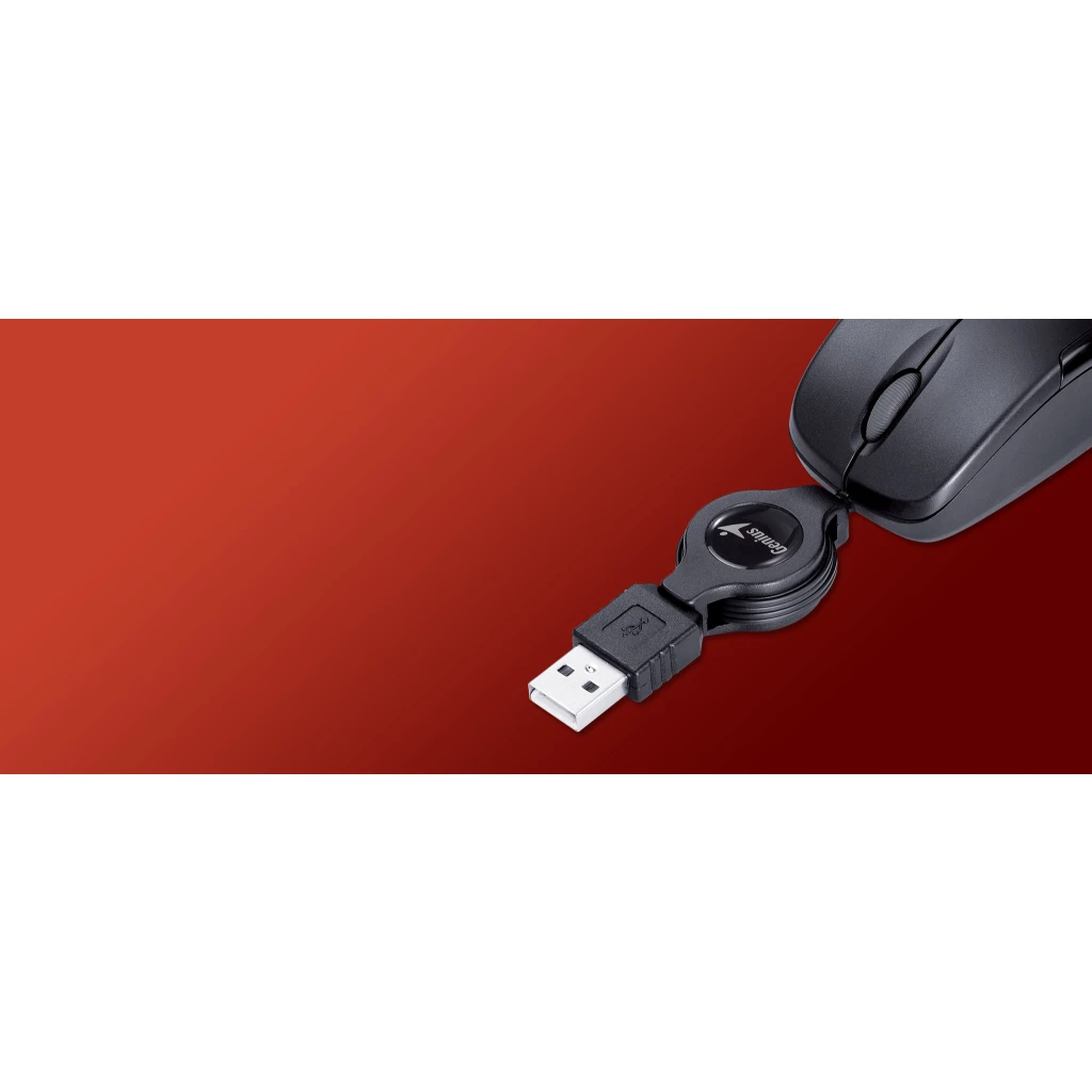 Imagen 4 de GENIUS MOUSE CABLE RETRACTIL USB BLACK MICRO-TRAVELER-V2