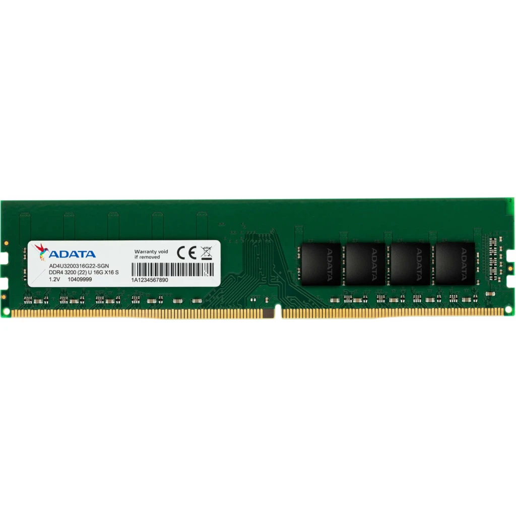 tecnomas.cl | [AD4U320016G22-SBK] ADATA DRAM DDR4 U-DIMM 16GB 3200