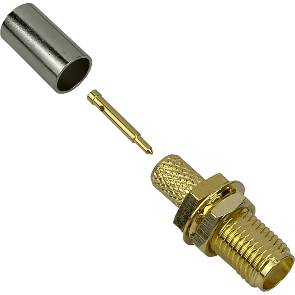 Imagen 2 de RPSMA-Hembra LMR195 RG58 Conector Crimpeable Serie-195
