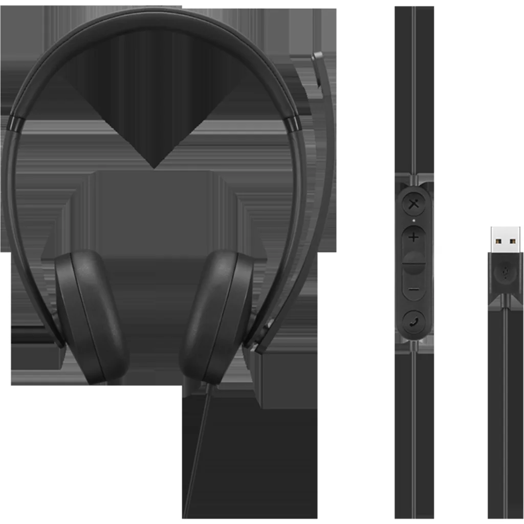 Imagen 7 de Auriculares Lenovo Stereo Headset Gen2  Conectividad Alámbrica USB-A Negro