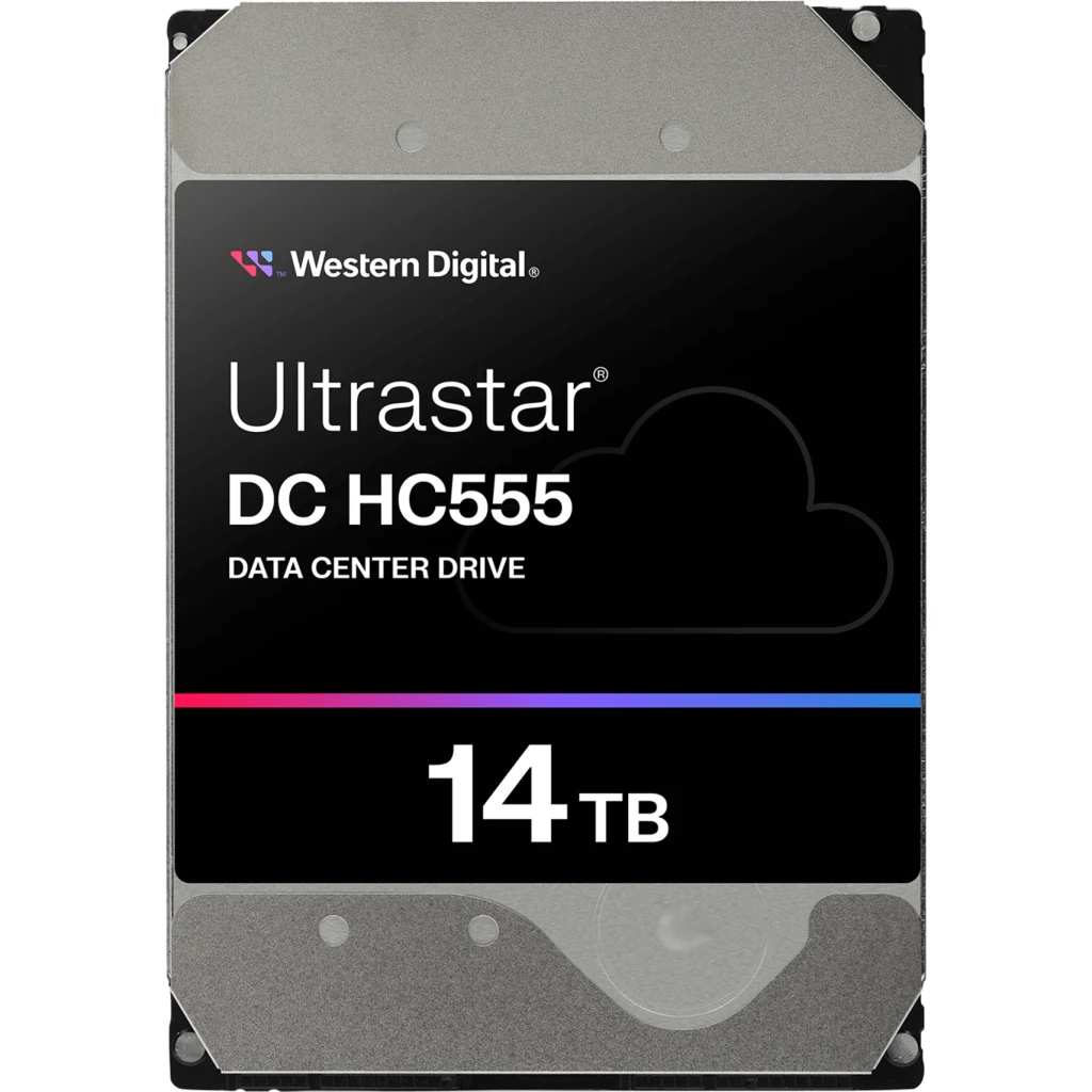 Western Digital WD Ultrastar DC H555 - Hard drive - Internal hard drive - 14 TB - 3.5" - 7200 rpm - SATA