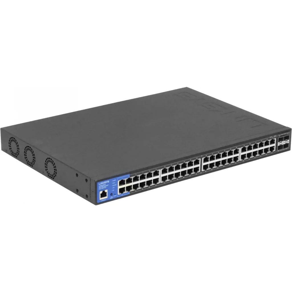Imagen 3 de Switch Linksys LGS352MPC Gigabit PoE+ administrado de 48 prts 4 prts SFP+ 10G