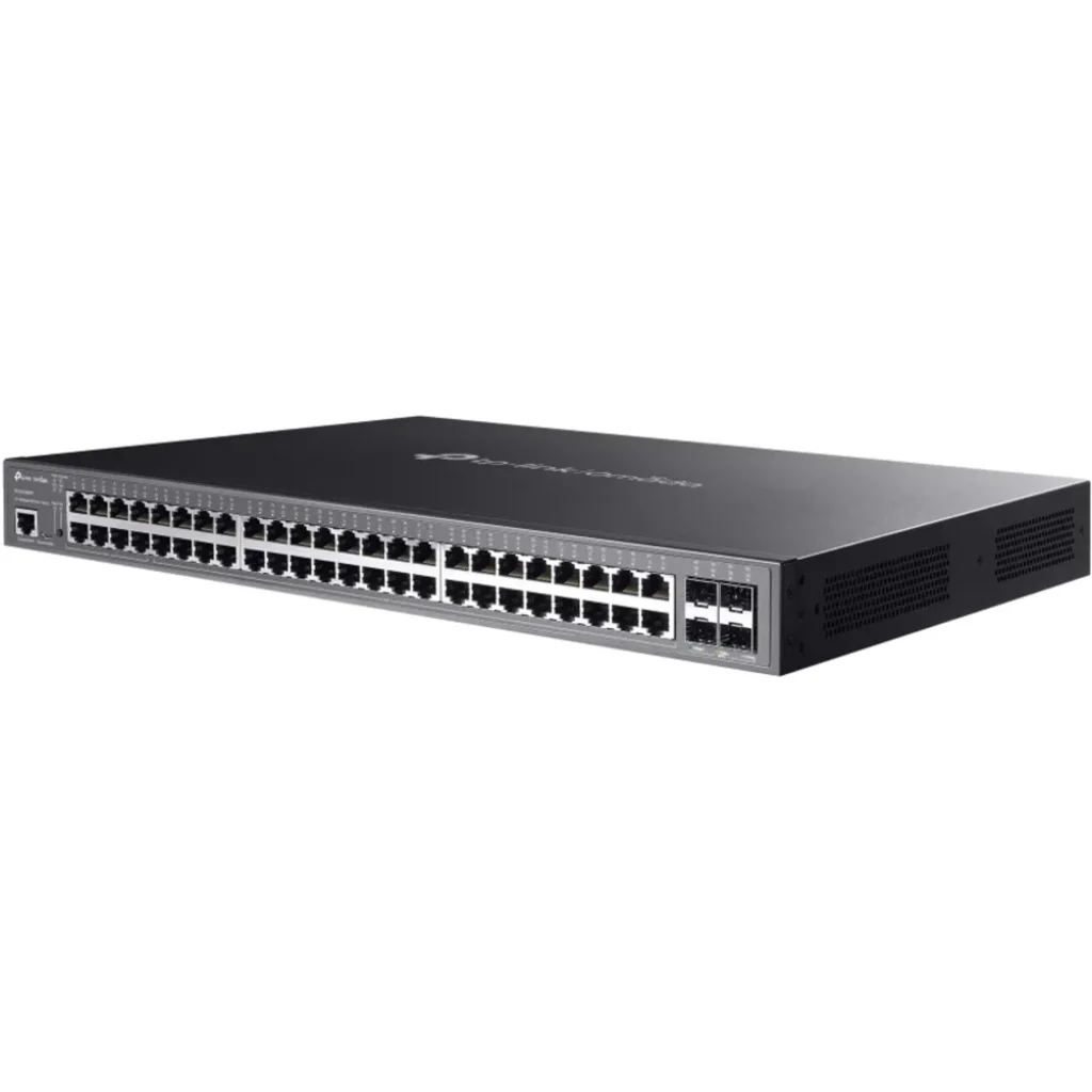 Imagen 2 de TL-SG3452XMPP. Switch Omada L2+ de 48 puertos Gigabit y 4 SFP+ a 10G, con 40 PoE+ y 8 PoE++