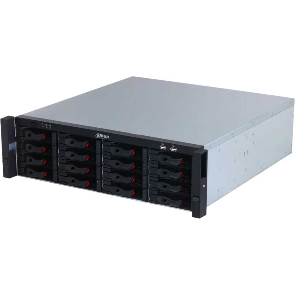 DHI-NVR616RH-128-XI. NVR Dahua 128 canales serie WizMind soporta 16 HDD Hot Swap, soporta RAID 0/1/5