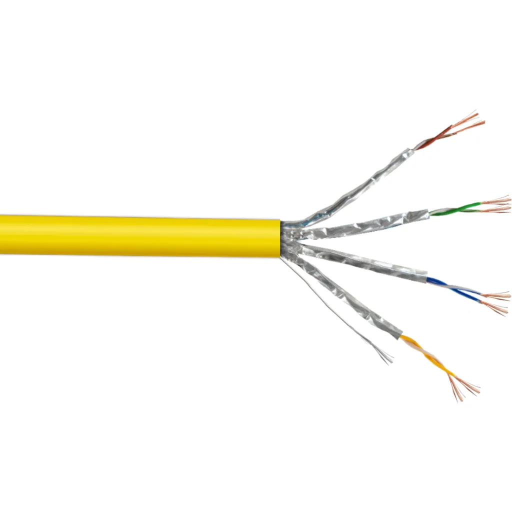 Imagen 3 de Cable de Red Linkmade CAT6A U/FTP LSZH Inyectado Multifilar 3mts AMARILLO