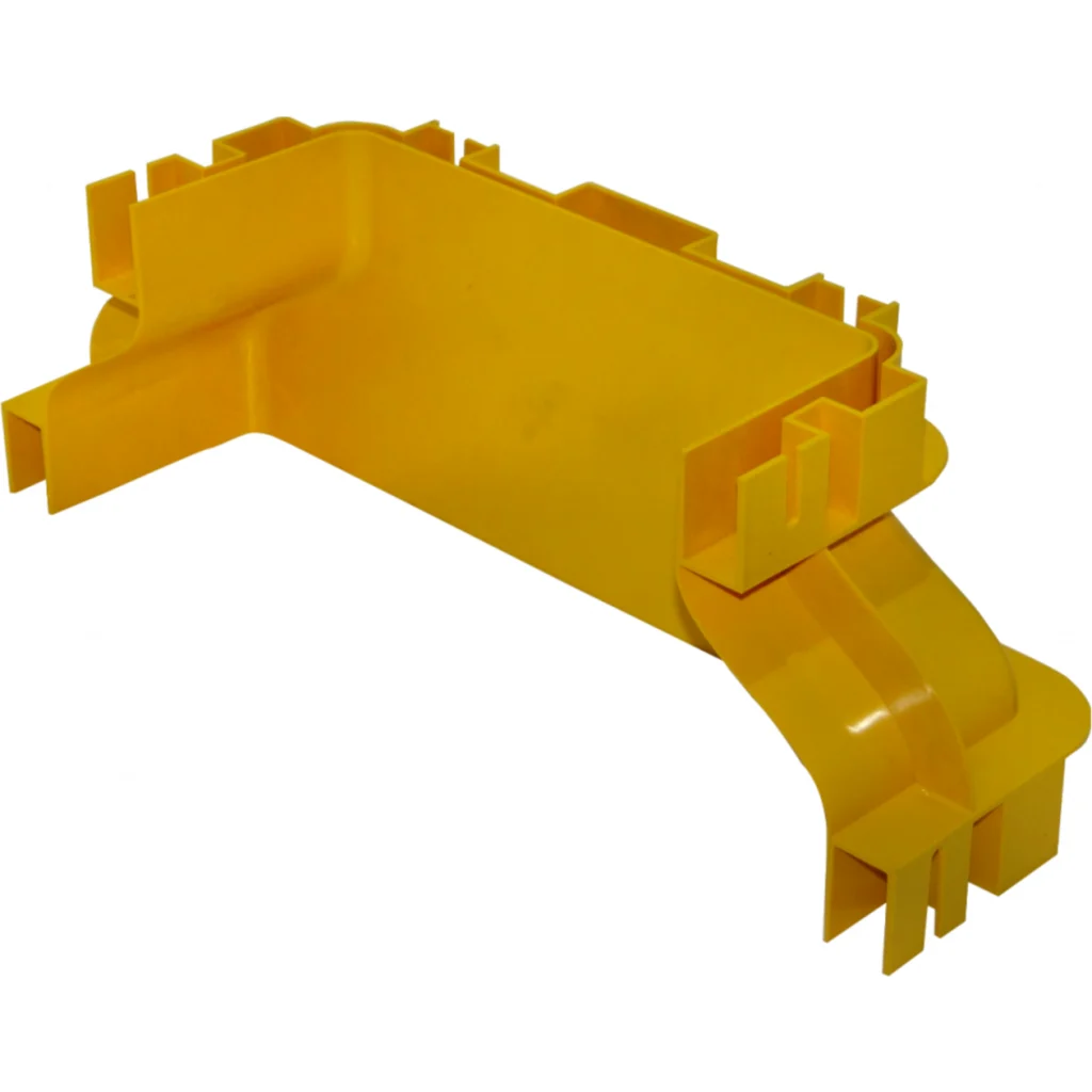 Imagen 3 de 360x100 a 240x100mm Union Amarilla PC+ABS LSZH Convertidor Hembra