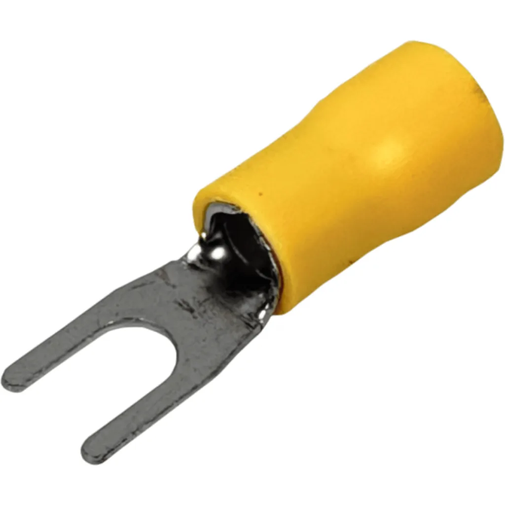 Imagen 2 de Horquilla-4,3mm 4,0-6,0mm2 50-un Conector Amarillo Aislado PVC