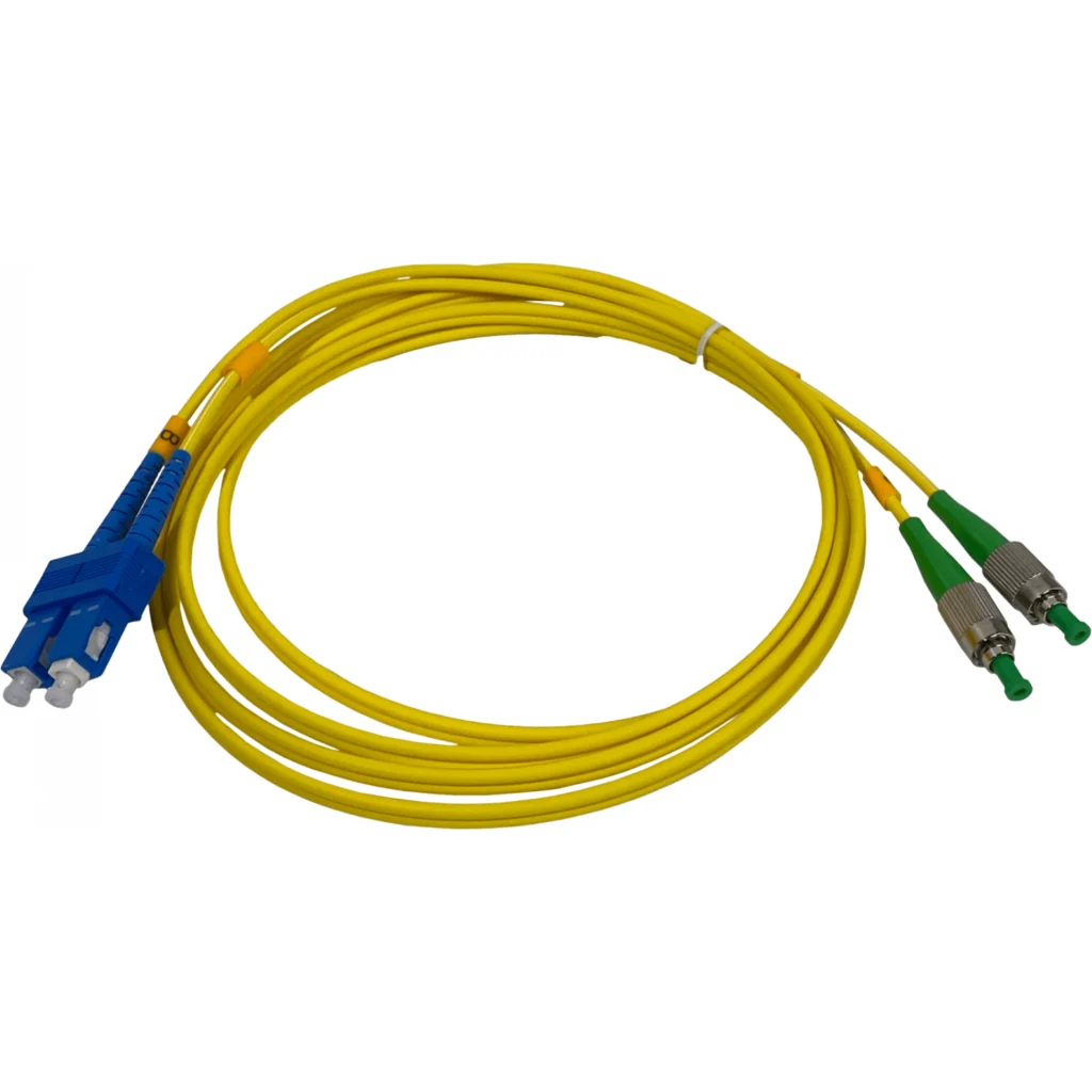 Imagen 2 de 2mt SC/UPC-FC/APC MonoModo SM Duplex Jumper Cable Fibra 9/125um 3mm