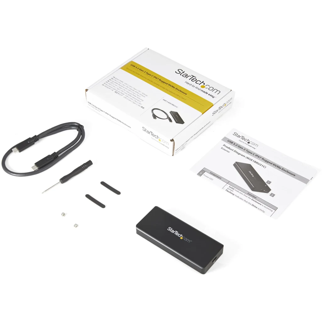 Imagen 3 de Cofre Porta SSD M.2 StarTech USB 3.1 10Gbps para NVMe Comp 2230 2242 2260 2280