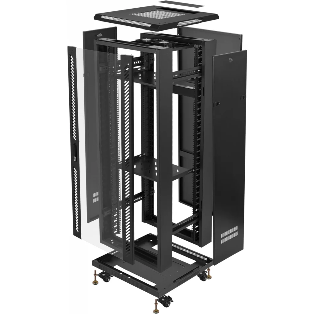 Imagen 9 de LINKMADE Desarmado 32U Vidrio 600mm 60cm-Fondo Ventilador PDU Rack