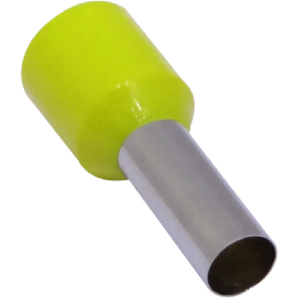 Imagen 1 de Amarillo 10,0mm2 12/21,5mm 100-un AWG7 Ferrules Terminal Aislado Crimp