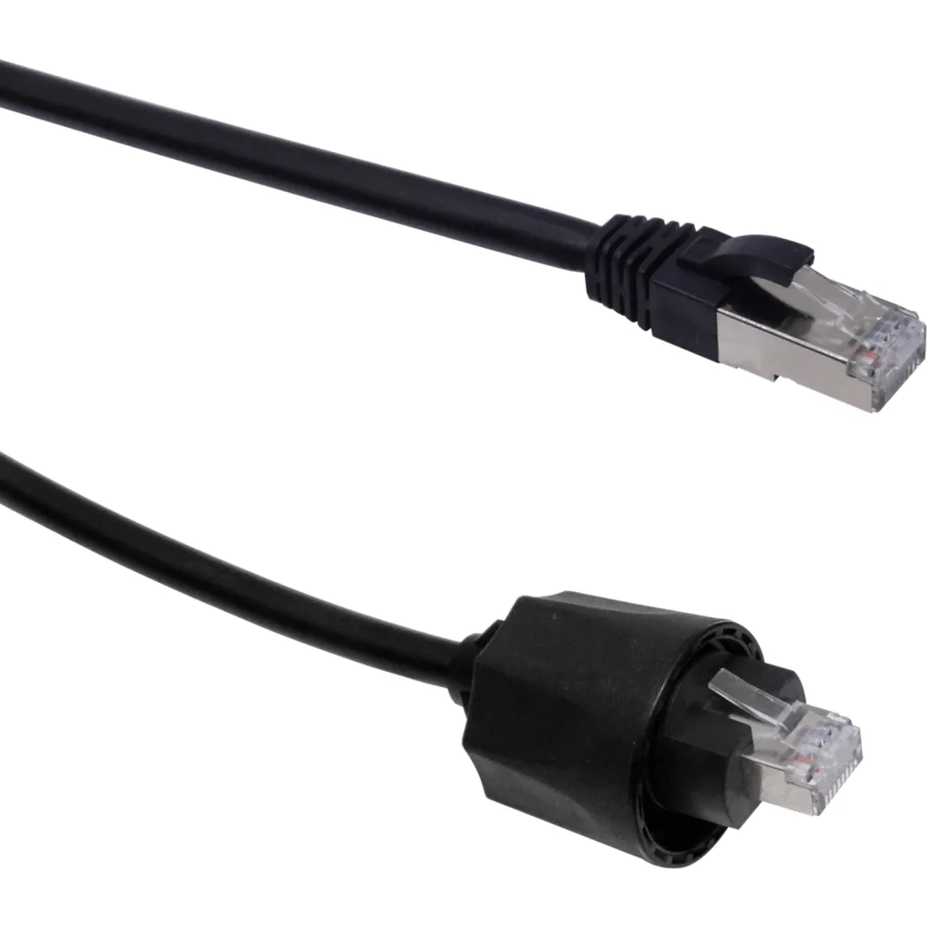 TRIMERX industrial 2mt F/UTP Negro CAT6 Cable Exterior