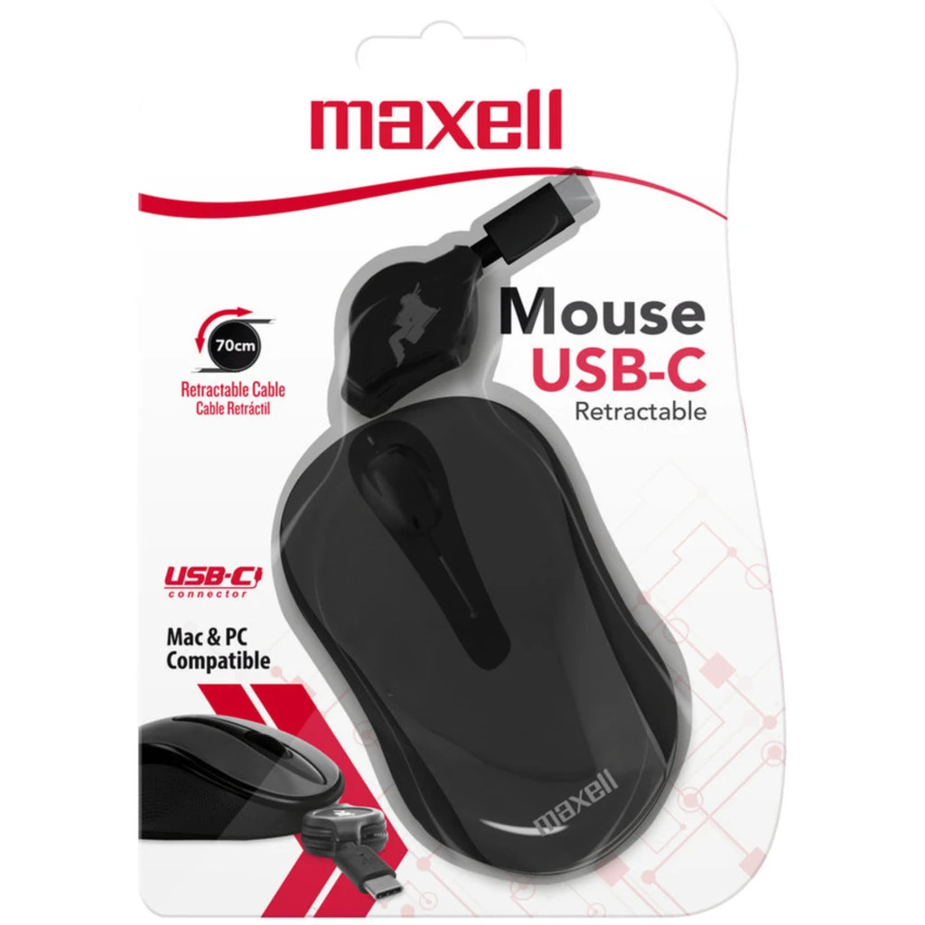 Imagen 3 de Mouse retractil USB-C Maxell MOWR-C USB C