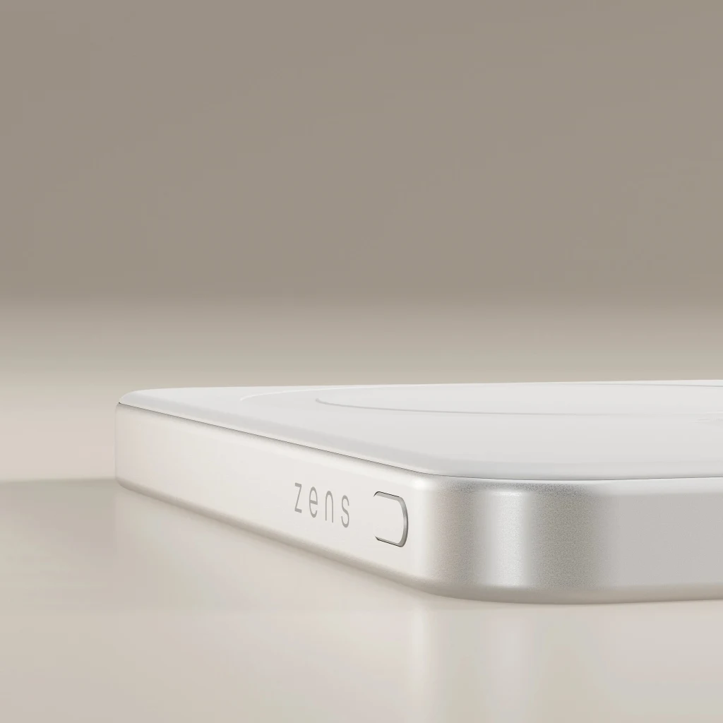 Imagen 3 de Bateria 5.000 mAh carga magnetica 15W Qi2 Zens Blanca
