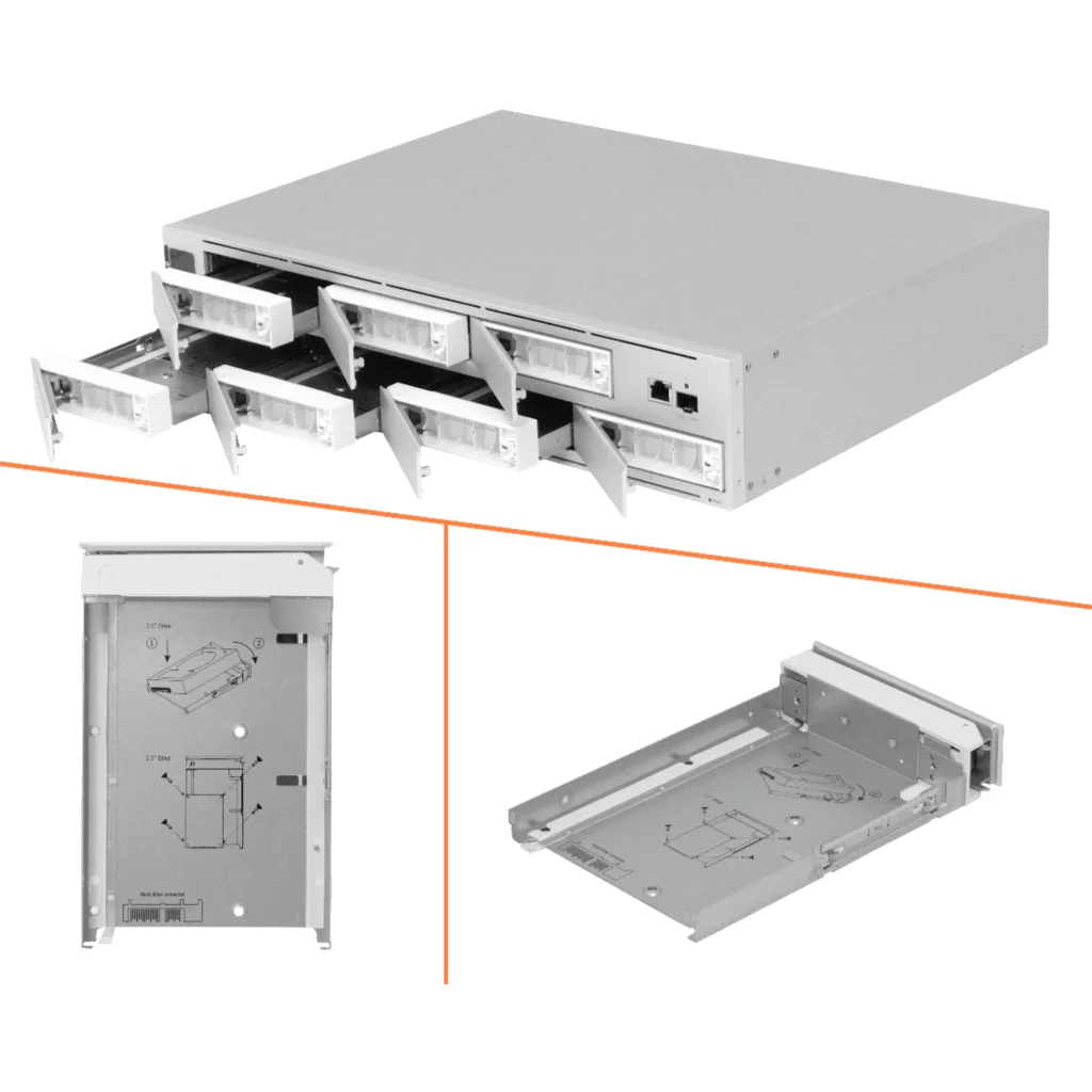 Imagen 2 de NVR Ubiquiti UNVR-PRO 7xHD-RAID 1-1000 1-SFP+10G 2U-Rack opc-redundante/USP-RPS